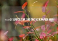 Steam游戏硬盘迁移攻略及存档丢失问题解答
