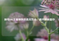 探寻LOL主播酥酥的真实姓名，揭开神秘面纱