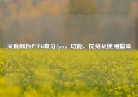 深度剖析PUBG查分App，功能、优势及使用指南