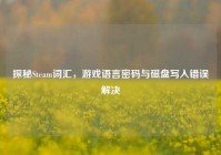探秘Steam词汇，游戏语言密码与磁盘写入错误解决