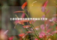 王者荣耀情侣甜蜜秀恩爱段子大赏