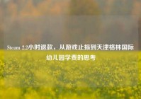 Steam 2.2小时退款，从游戏止损到天津格林国际幼儿园学费的思考