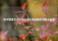 和平精英无法识别应用分身的困扰与解决探寻