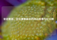 亚冠赛场，比分赛果背后的风云故事与比分榜