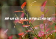 逆战机频繁自动退出，玩家困扰及成因剖析