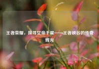 王者荣耀，探寻女帝千星——王者峡谷的传奇辉光