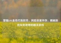 警惕LOL金币代练软件，风险危害并存，揭秘游戏灰色地带的相关软件