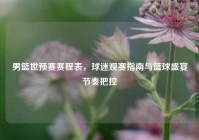 男篮世预赛赛程表，球迷观赛指南与篮球盛宴节奏把控