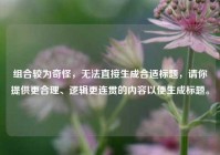 组合较为奇怪，无法直接生成合适标题，请你提供更合理、逻辑更连贯的内容以便生成标题。