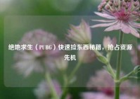 绝地求生（PUBG）快速捡东西秘籍，抢占资源先机