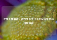 逆战天梯消逝，游戏生态变迁下的玩家怅惘与规则审视