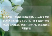 表述存在一些混乱和错误信息，steam有天津罪吗表述不通且含义不明。以下基于前面合理部分为你生成标题，天津STEAM机构，开启创新教育新征程