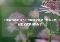 王者荣耀虞姬从入门到精通全攻略，教你玩转能打能抗的强势射手