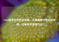 CSGO技术台开启全攻略，从基础操作到实战应用，详解技术暂停方法