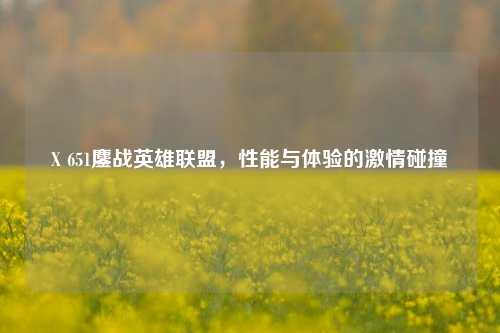 X 651鏖战英雄联盟,性能与体验的激情碰撞