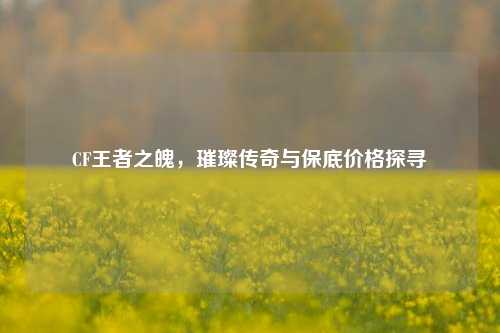 CF王者之魄,璀璨传奇与保底价格探寻