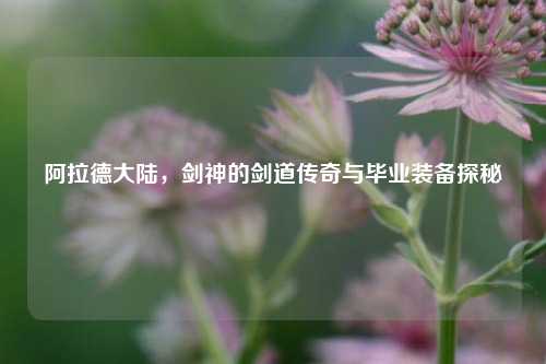 阿拉德大陆,剑神的剑道传奇与毕业装备探秘