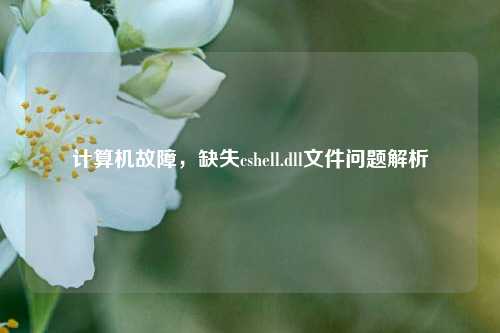 计算机故障,缺失cshell.dll文件问题解析