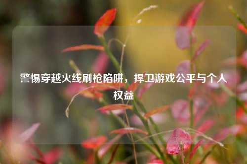 警惕穿越火线刷枪陷阱,捍卫游戏公平与个人权益