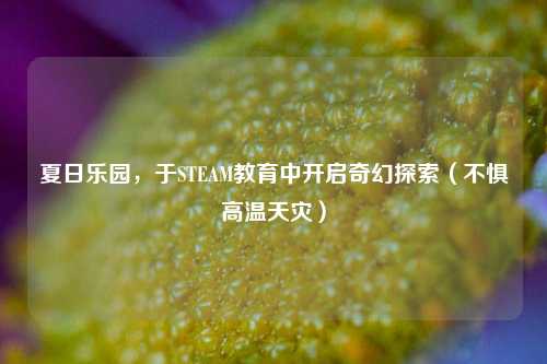 夏日乐园,于STEAM教育中开启奇幻探索(不惧高温天灾)