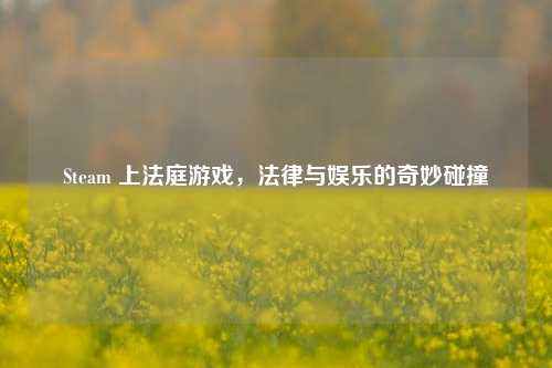 Steam 上法庭游戏,法律与娱乐的奇妙碰撞