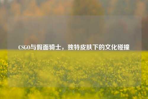 CSGO与假面骑士,独特皮肤下的文化碰撞