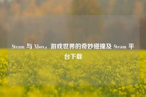 Steam 与 Xbox，游戏世界的奇妙碰撞及 Steam 平台下载