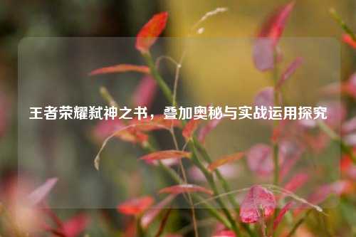王者荣耀弑神之书，叠加奥秘与实战运用探究