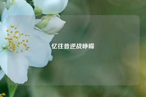 忆往昔逆战峥嵘
