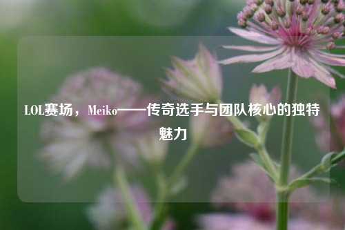 LOL赛场，Meiko——传奇选手与团队核心的独特魅力