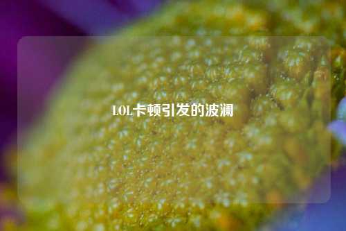 LOL卡顿引发的波澜