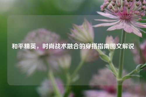 和平精英,时尚战术融合的穿搭指南图文解说