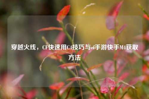 穿越火线，CF快速用C4技巧与cf手游快手M4获取方法