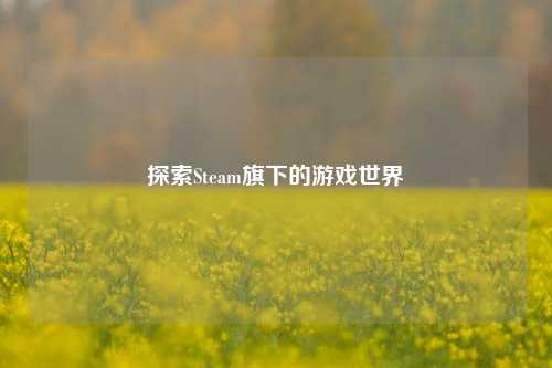 探索Steam旗下的游戏世界