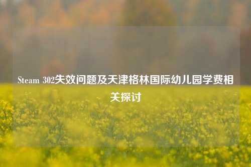 Steam 302失效问题及天津格林国际幼儿园学费相关探讨