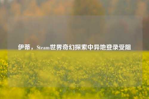 伊蒂，Steam世界奇幻探索中异地登录受阻
