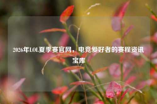 2026年LOL夏季赛官网，电竞爱好者的赛程资讯宝库