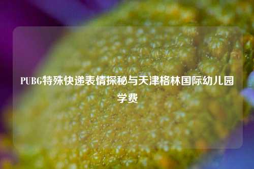 PUBG特殊快递表情探秘与天津格林国际幼儿园学费