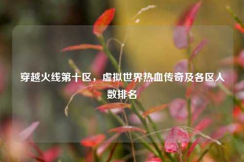 穿越火线第十区,虚拟世界热血传奇及各区人数排名