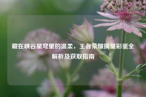 藏在峡谷星穹里的温柔,王者荣耀摘星彩蛋全解析及获取指南