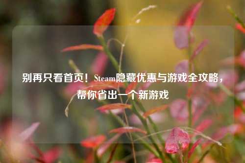 别再只看首页！Steam隐藏优惠与游戏全攻略，帮你省出一个新游戏