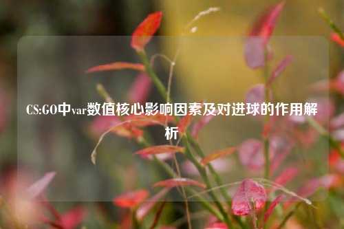 CS:GO中var数值核心影响因素及对进球的作用解析