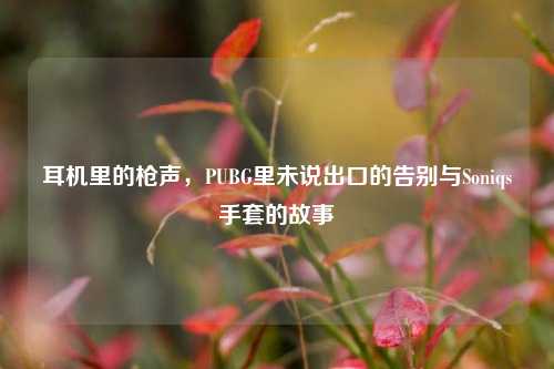 耳机里的枪声,PUBG里未说出口的告别与Soniqs手套的故事