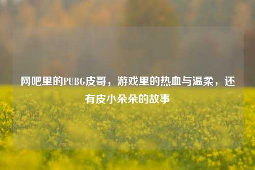 网吧里的PUBG皮哥,游戏里的热血与温柔,还有皮小朵朵的故事