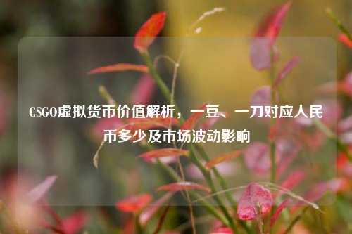 CSGO虚拟货币价值解析,一豆、一刀对应人民币多少及市场波动影响
