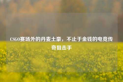 CSGO赛场外的丹麦土豪,不止于金钱的电竞传奇狙击手