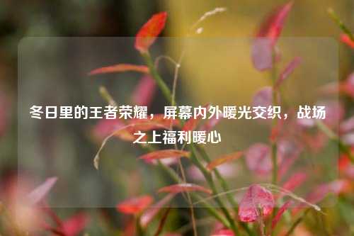 冬日里的王者荣耀,屏幕内外暖光交织,战场之上福利暖心